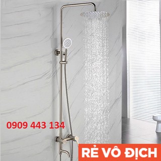 Bộ sen cây tắm đứng nóng lạnh inox 304 n1006 fotar và tay sen tắm và dây sen sen cây tròn