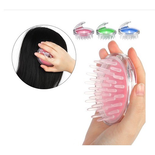 Lược Gội Đầu Silicone Nhiều Màu Massage Da Đầu Tiện Dụng