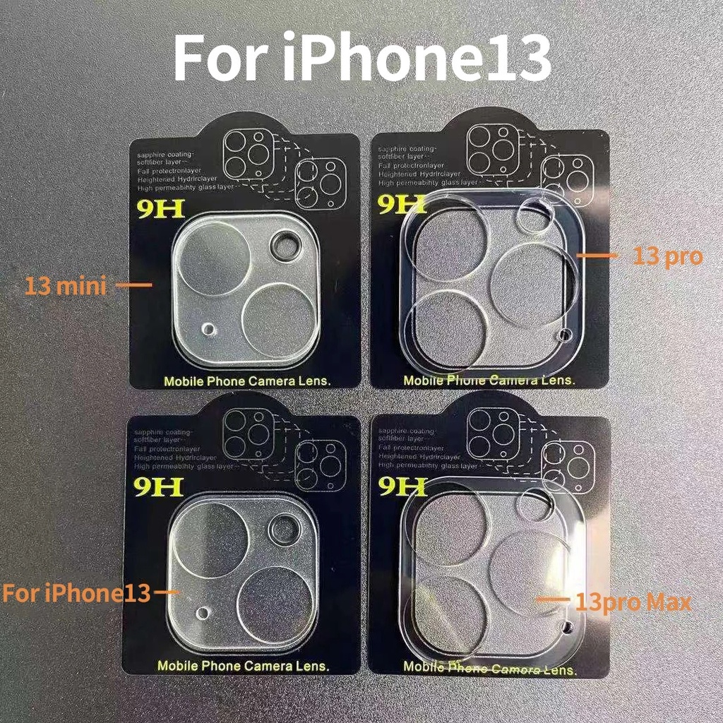 Kính cường lực bảo vệ camera 100D thích hợp cho Apple Iphone 14 pro max  13 12 Mini 11 Pro Max X XS 6 7 8 6S Plus