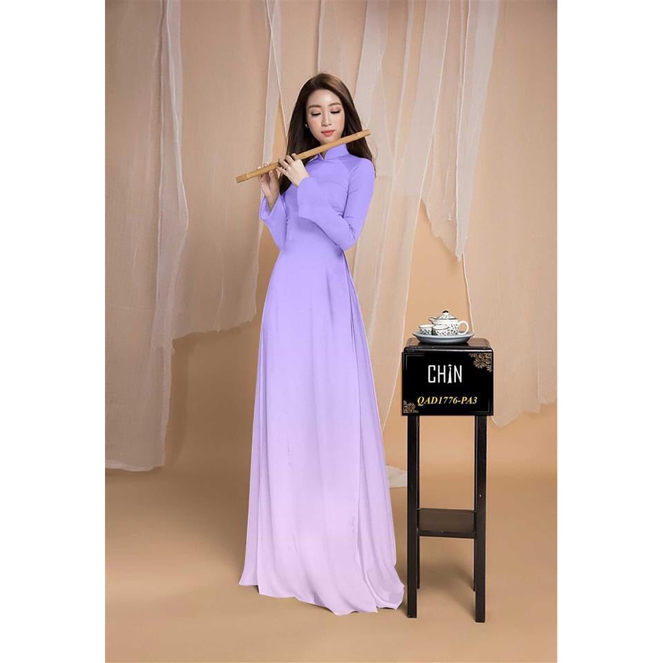 Vải áo dài màu ombre