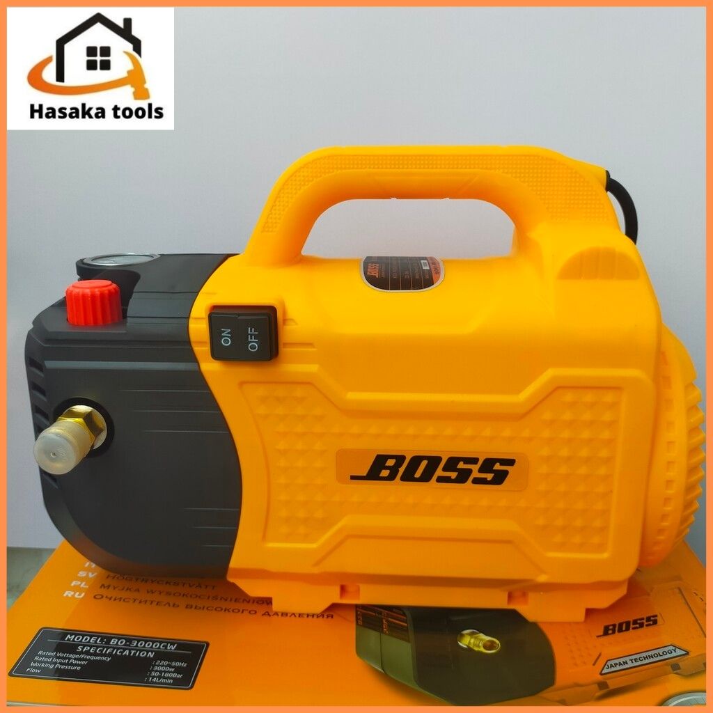 Máy rửa xe Boss BO3000CW có chỉnh áp,công suất 3000W,chuyên xịt rửa vệ sinh