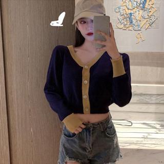 Áo khoác Cardigan dệt kim phối nút kiểu dáng trẻ trung xinh xắn cho nữ