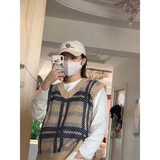 ÁO len kẻ Hàn Quốc
