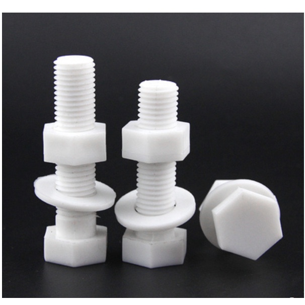 Bu Lông Lục Giác Bằng Nhựa Polypropylene M6M8M10M12 Cách Nhiệt Chống Ăn Mòn