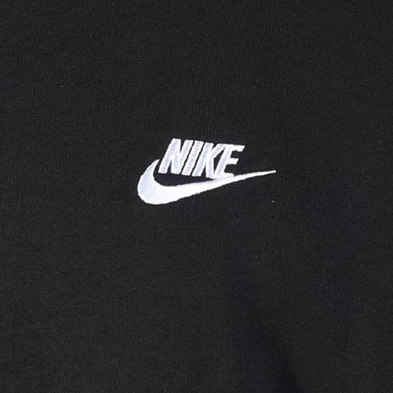 Áo Sweater Cotton Màu Đen Thêu Logo Thời Trang Thể Thao Cho Cặp Đôi