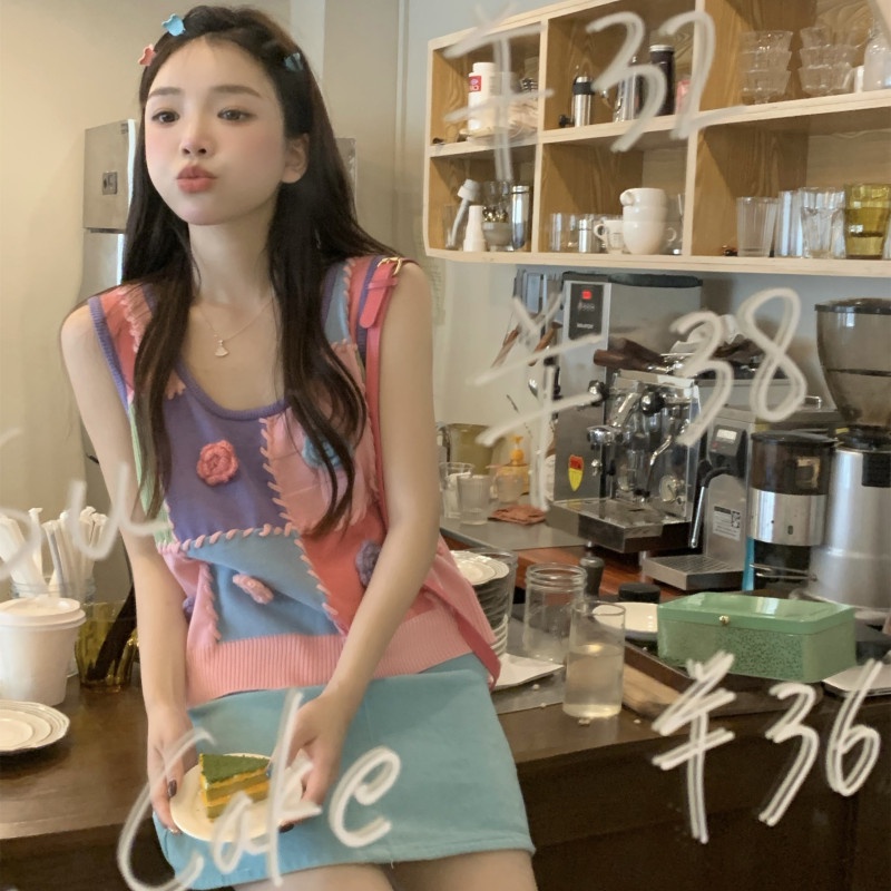 Áo Dệt Kim Sát Nách Thời Trang Cá Tính Trẻ Trung