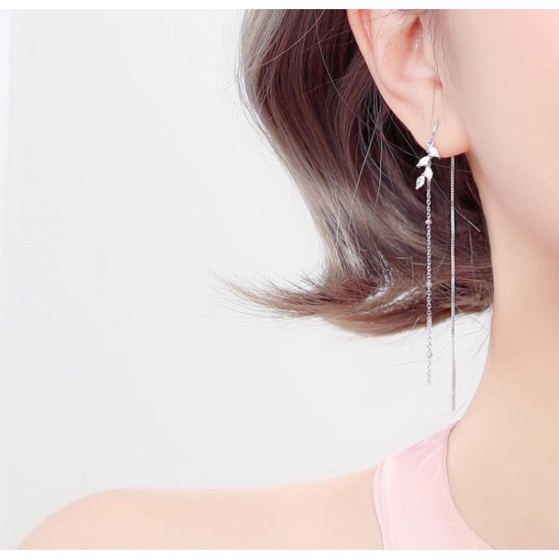 khuyên tai bạc mạ bạch kim BLING BLING- ORDER