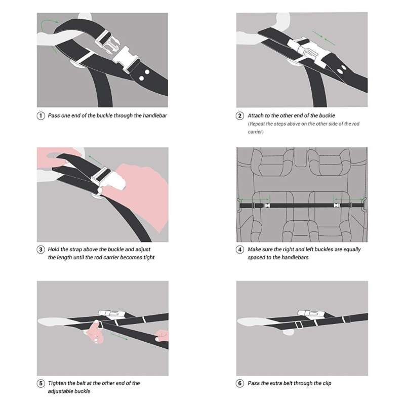 2 Đai Giữ Cần Câu Cá Gắn Nóc Xe Hơi Tiện Dụng