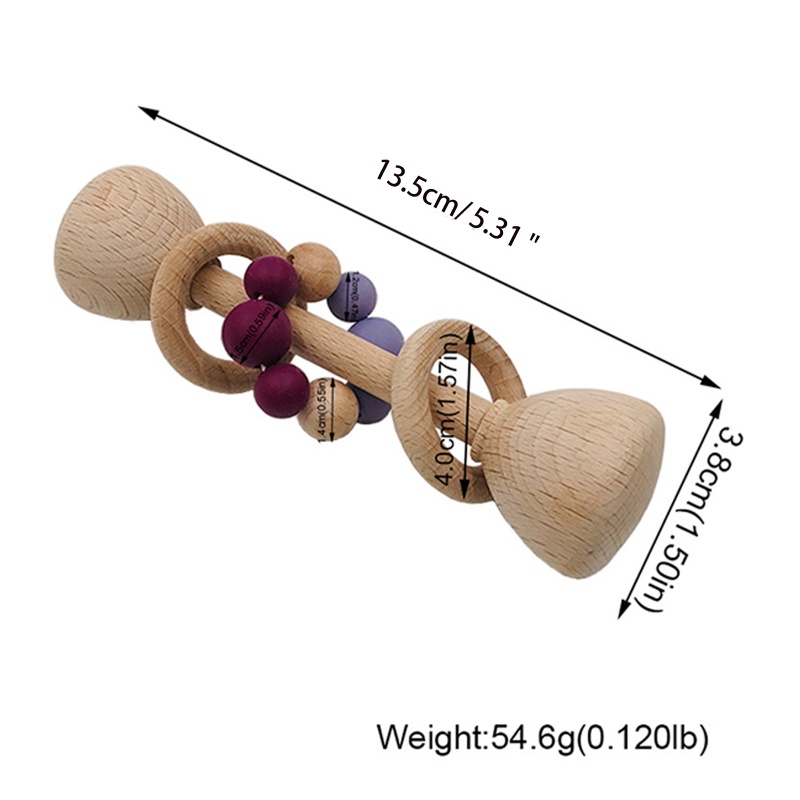 Đồ Chơi Vòng Gặm Bằng Silicone Đính Hạt Dành Cho Trẻ Sơ Sinh Mọc Răng