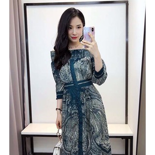 đầm họa tiết cao cấp sang trọng