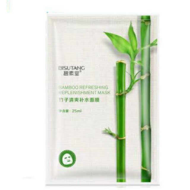 Mặt nạ giấy dưỡng da mụn cấp ẩm thải độc Bisutang 8 vị trái cây dưỡng trắng da từ thiên nhiên