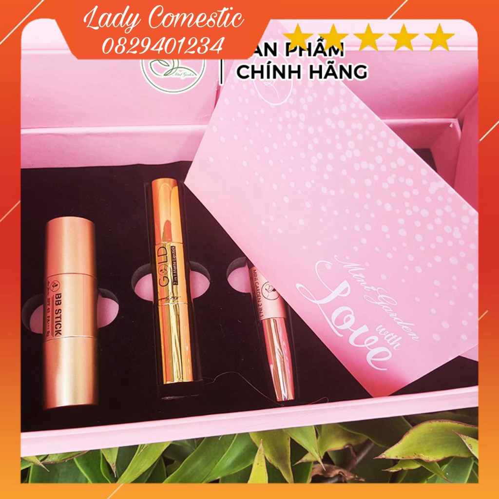 [HÀNG CHÍNH HÃNG] Set Quà Tặng Mini Garden Pink Rose Giftset - With Love Giftset Cực Xinh PV987