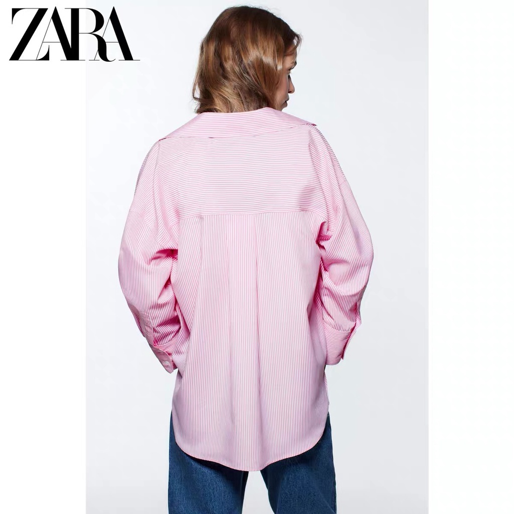 Áo Sơ Mi Tay Dài Hiệu zara Thời Trang Mùa Xuân Xinh Xắn Cho Nữ