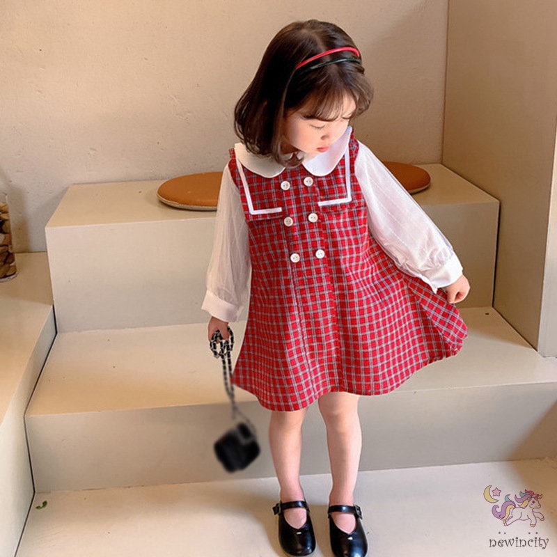 Đầm Công Chúa Tay Dài Phong Cách Hàn Quốc Cho Bé Gái