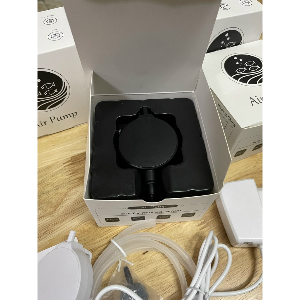 Máy bơm khí oxi mini siêu êm không gây tiếng ồn- dành cho bể cá xịn xò