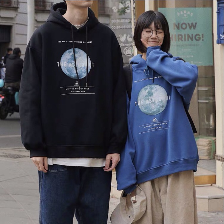 Áo khoác, áo hoodie unisex nam nữ nỉ ngoại the astronut siêu cute năng động thời trang học đường