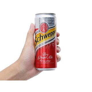 Soda gừng Schweppes thùng 24 lon x 330ml
