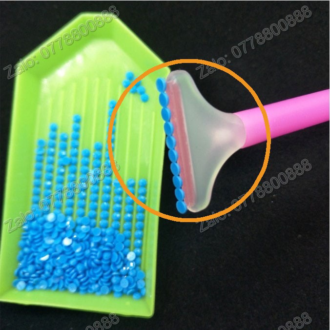 4 Bút 2 đầu chấm đá 9 hạt tranh đá,trang trí móng tay, gắn hạt ốp lưng điện thoại