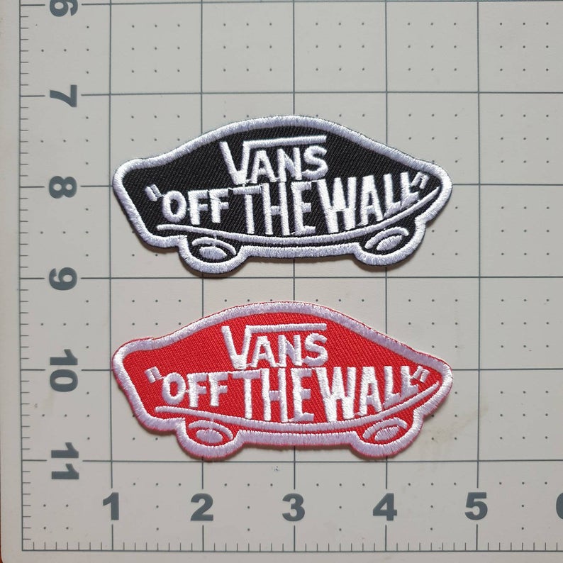 Patch vải thêu hình logo vans S57