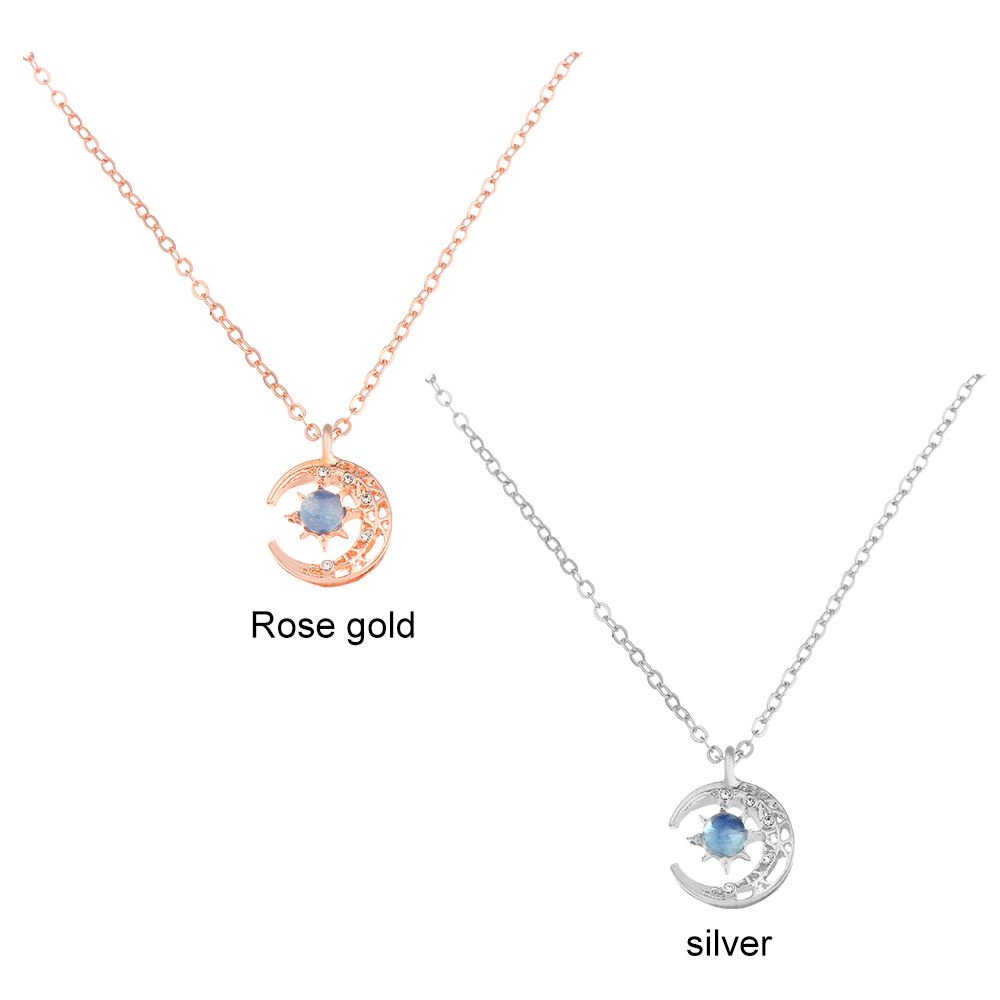 UPSTOP Fashion Light Of Stars And Moon Charm Necklace Delicate Clavicle Women Jewelry