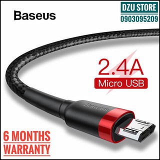 Cáp sạc Baseus Cafule Micro USB (2.4A, Sạc nhanh, Siêu bền)