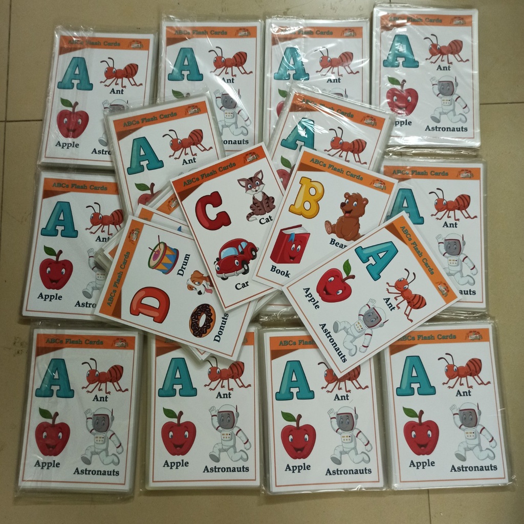 Thẻ học tiếng anh 26 chữ cái kèm hình ảnh sinh động