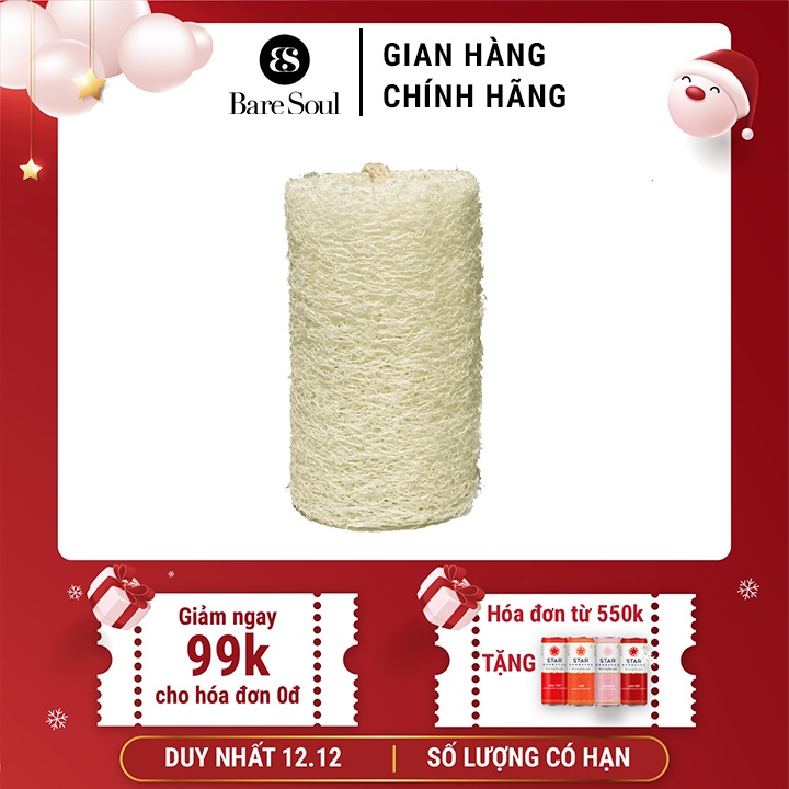 [Mã FMCG5 giảm 5% đơn 250K] [HÀNG TẶNG KHÔNG BÁN] Bông tắm xơ mướp thiên nhiên BareSoul