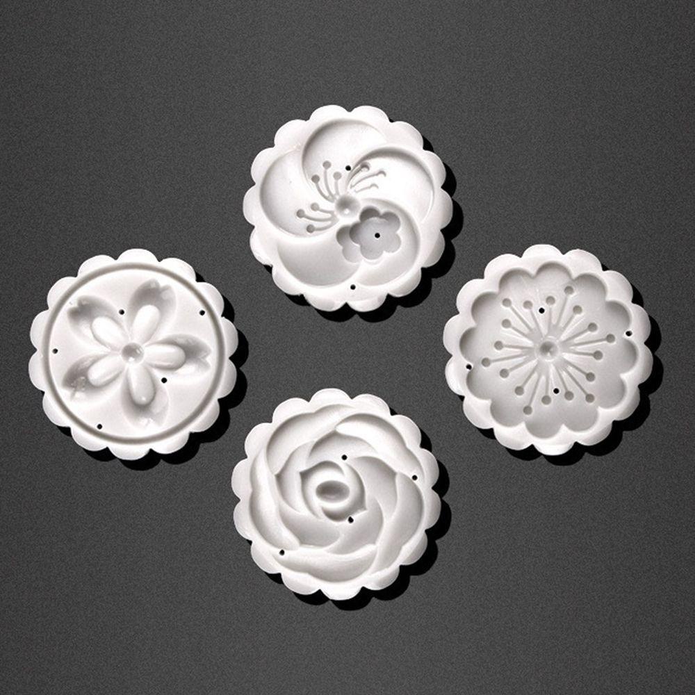 Set 5 Khuôn Cắt Bánh Trung Thu &amp; 4 Con Dấu Hình Tròn
