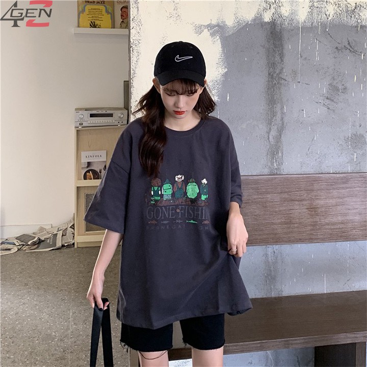 Áo phông tay lỡ unisex 2021, Áo phông nữ form rộng tay lỡ đẹp màu trắng cổ tròn giá rẻ chất cotton order quảng châu