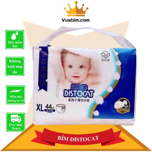 Bỉm quần/dán DISTOCAT đủ size S60/M52/L46/XL44/XXL42 nội địa Trung Quốc