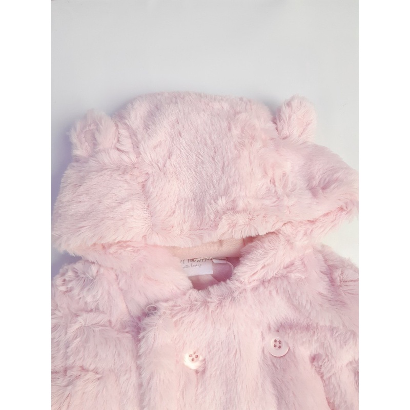 Body lông cừu tai gấu Baby Town hàng xuất dư cho bé sơ sinh đến 6 tháng | Minizon Kids