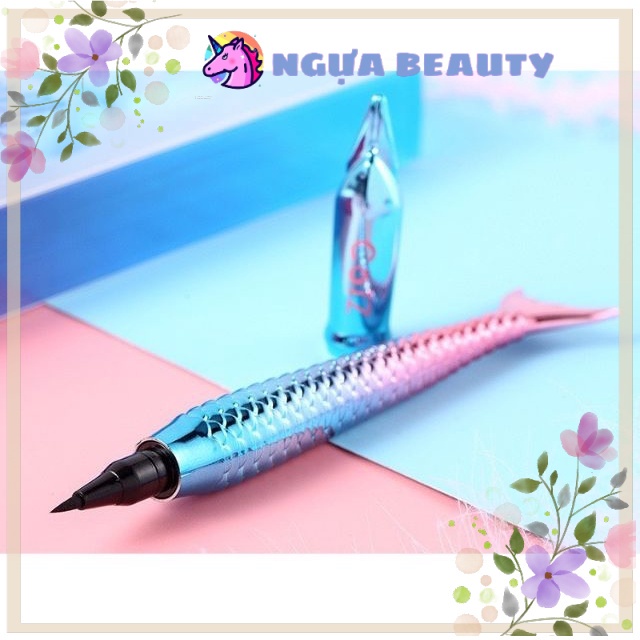 🦄 BÚT Kẻ Mắt TIÊN CÁ ĐUÔI CÁ nội địa cao cấp sang chảnh long lasting eyeliner lâu trôi bút dạ dễ kẻ sỉ tốt NGỰA BEAUTY