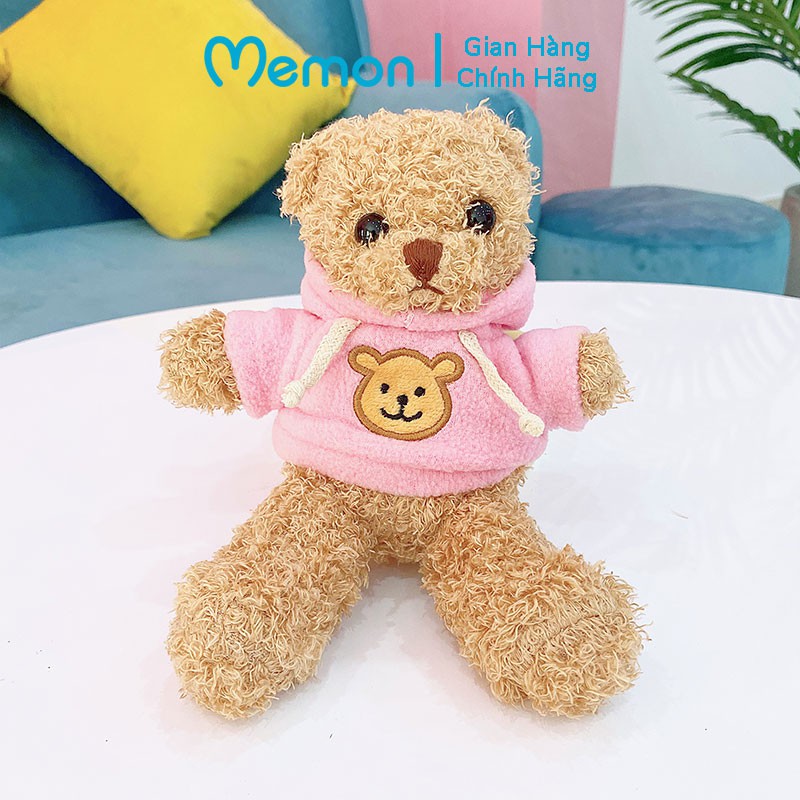 [Mã LIFEM1 giảm 50k đơn 99k] Gấu Bông Teddy Head Tales áo mũ Mini Cao Cấp Memon