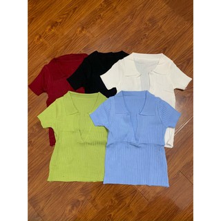 Áo len mỏng cổ V cực hot
