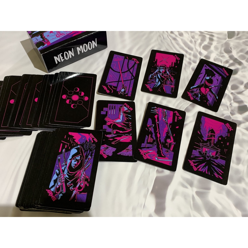 Bộ bài Neon Moon Tarot Handmade