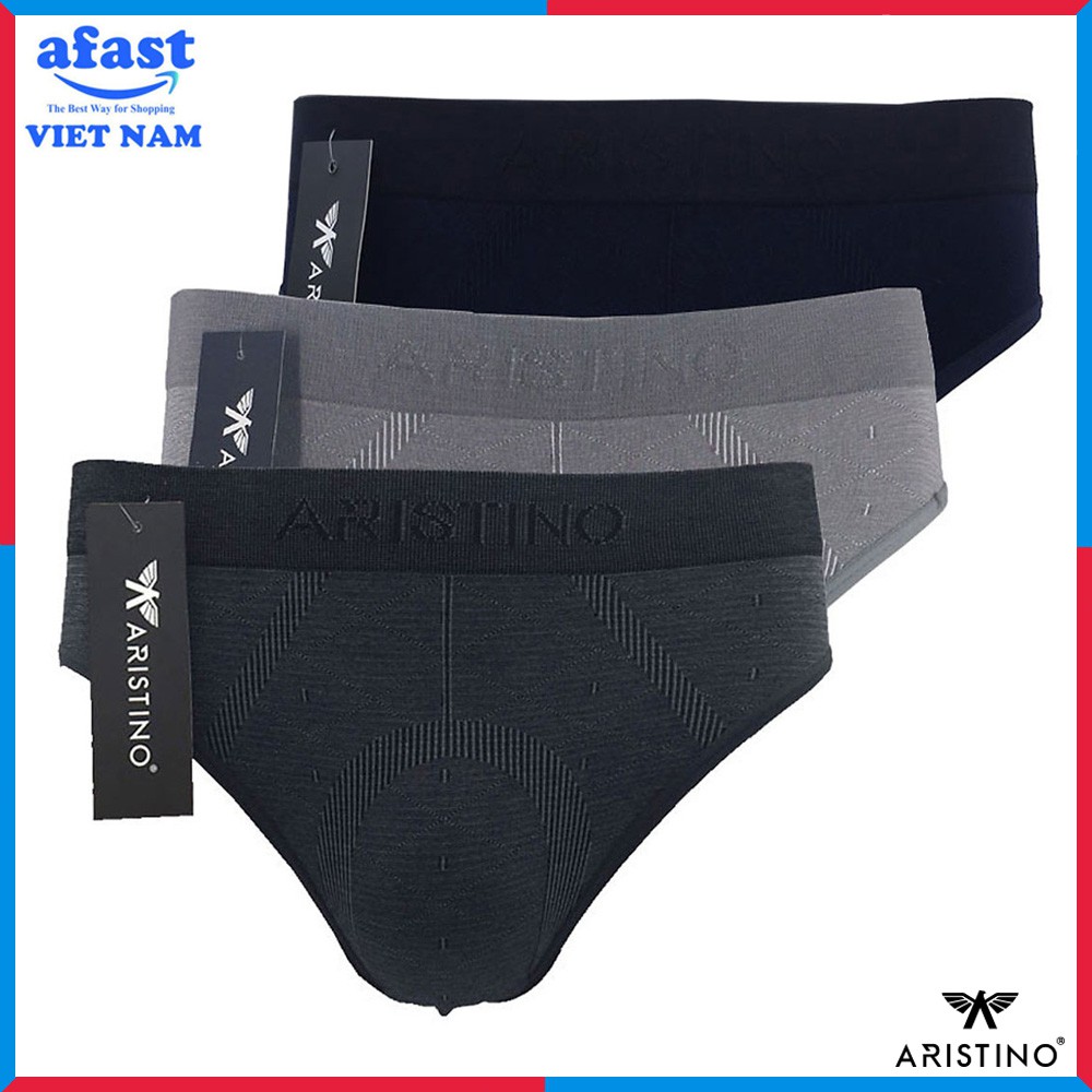 COMBO 3 Quần Lót Nam Tam Giác Sợi Tre Cao Cấp Aristino AD09 [Hàng Chính Hãng]
