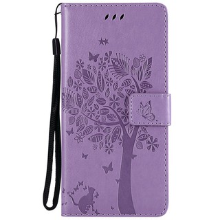 For Huawei Nova 3i/P Smart Plus Cat Tree Leather Flip Stand Case
