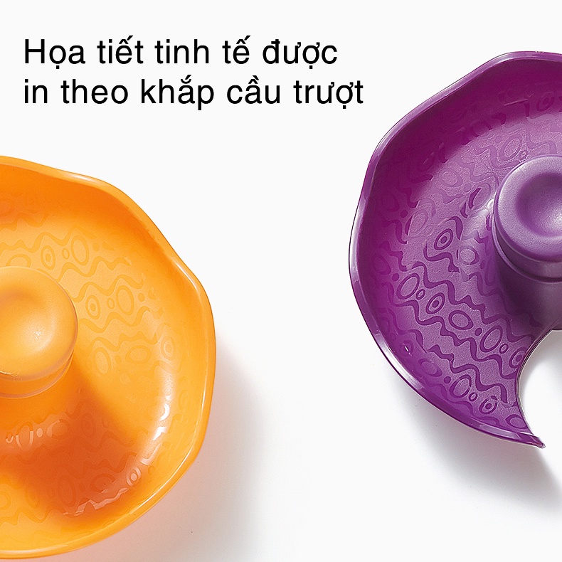 Đồ chơi cầu trượt thả bóng KUB, đồ chơi bóng lăn xoay tròn cho bé - KUB OFFICIAL
