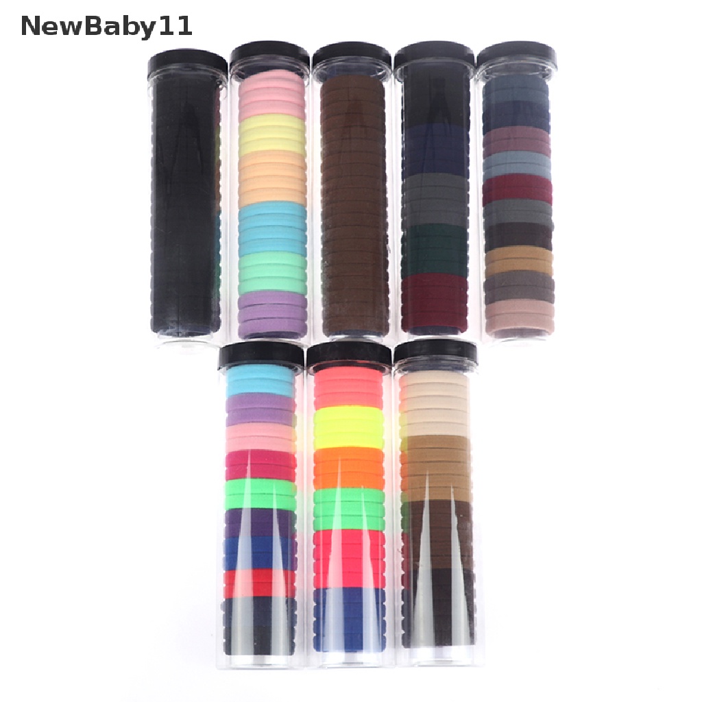 Bộ 20 Dây Cột Tóc Cao Su Co Giãn Nhiều Màu Sắc Cho Nữ