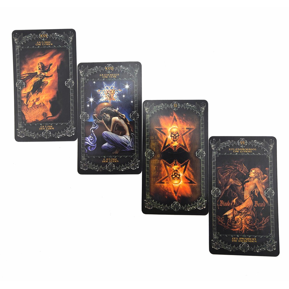 Aiary 78PCS Party and Household Use Tarot Cards Deck Fantasy Gothic Tarot Cards for Alchemy 1977 England