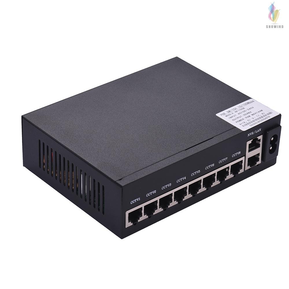 Bộ Chuyển Đổi Mạng Qua Ethernet 1.6gbps Ieee 802.3at 10 / 100mbps