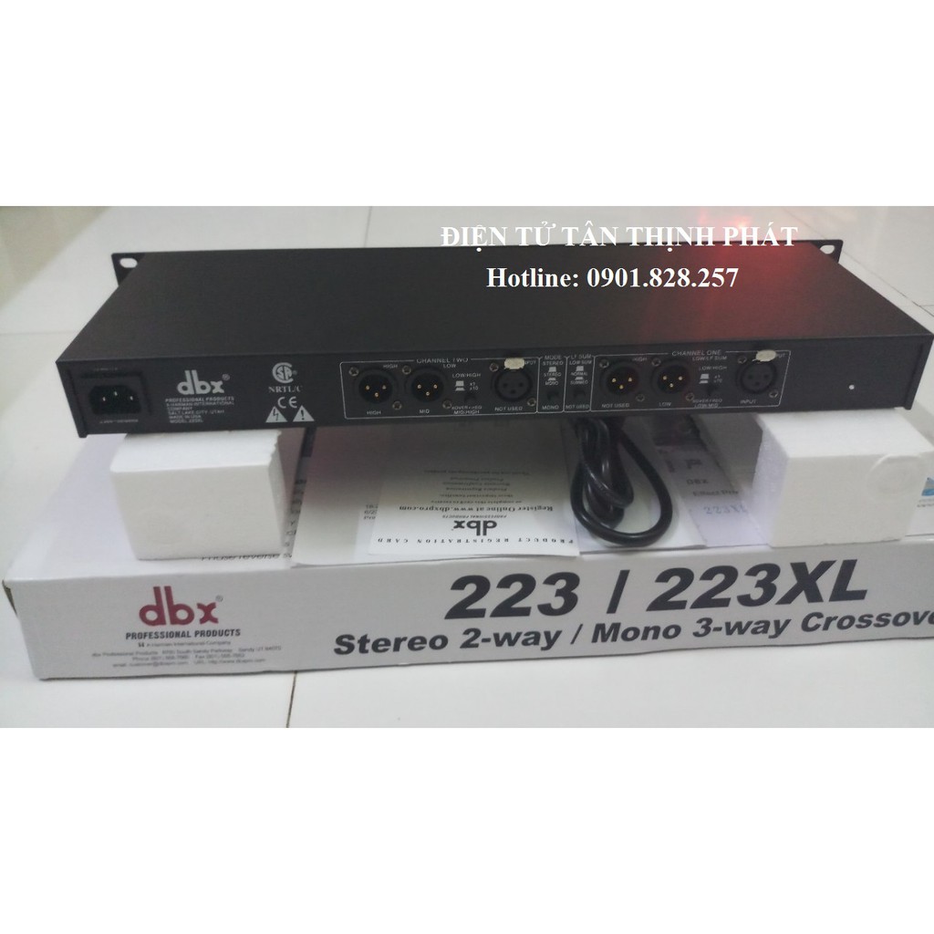 Phân tần crossover dbx 223xl hàng chuẩn- dbx 223xl- 223xl- crossover