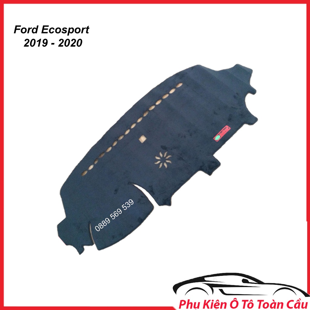 Thảm Taplo Xe Ford Ecosport 2019-2020 Mẫu Nhung Lông Cừu, Thảm Chống Nắng Kiêm Chống Trượt Cao Cấp