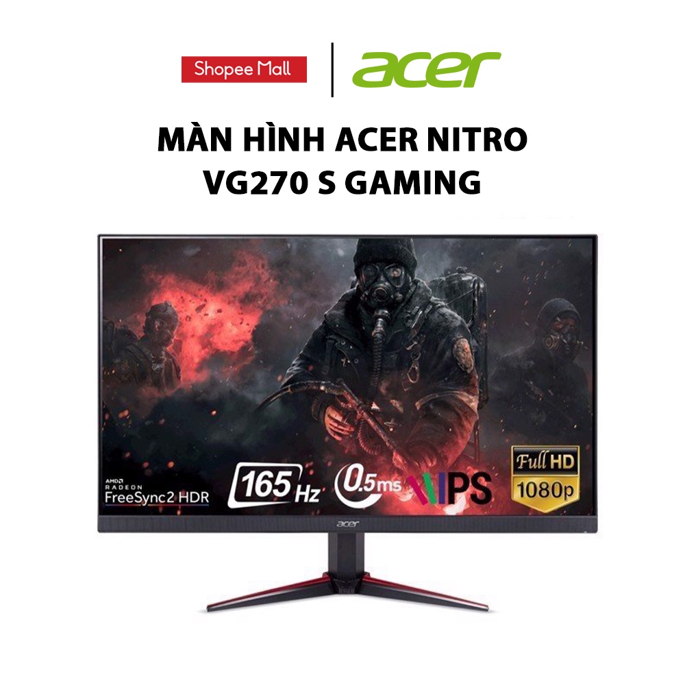 [ELBAU7 giảm 7%]  Màn Hình Acer VG270 S 27&quot; FHD IPS 165Hz FreeSync