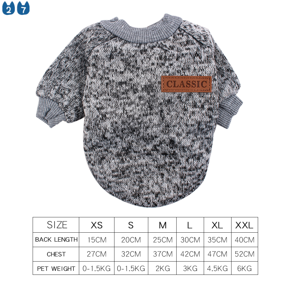 Áo sweater 27PETS dày giữ ấm mùa đông thời trang dành cho thú cưng