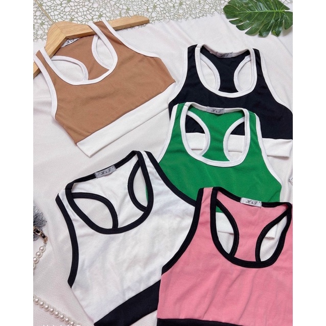 Áo ba lỗ tập gym croptop chất borip - TV alohashop91