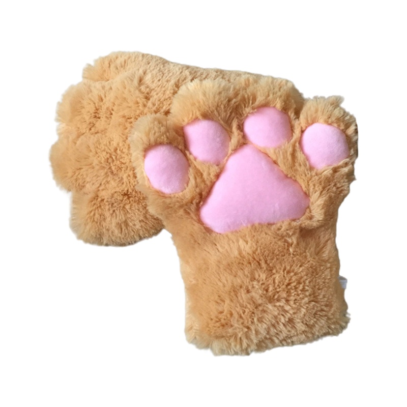 Đôi Găng Tay Giữ Ấm Mùa Đông Hình Móng Vuốt Mèo Hoạt Hình Dành Cho Nữ