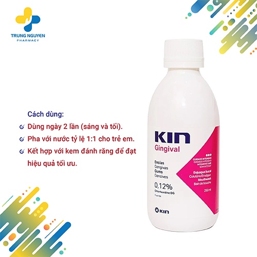 Nước súc miệng ngăn ngừa viêm nướu KIN GINGIVAL 250ml