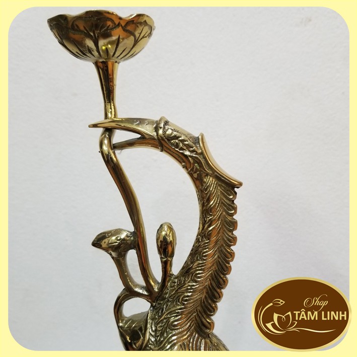 Cặp Hạc Bằng Đồng Cao 33 cm