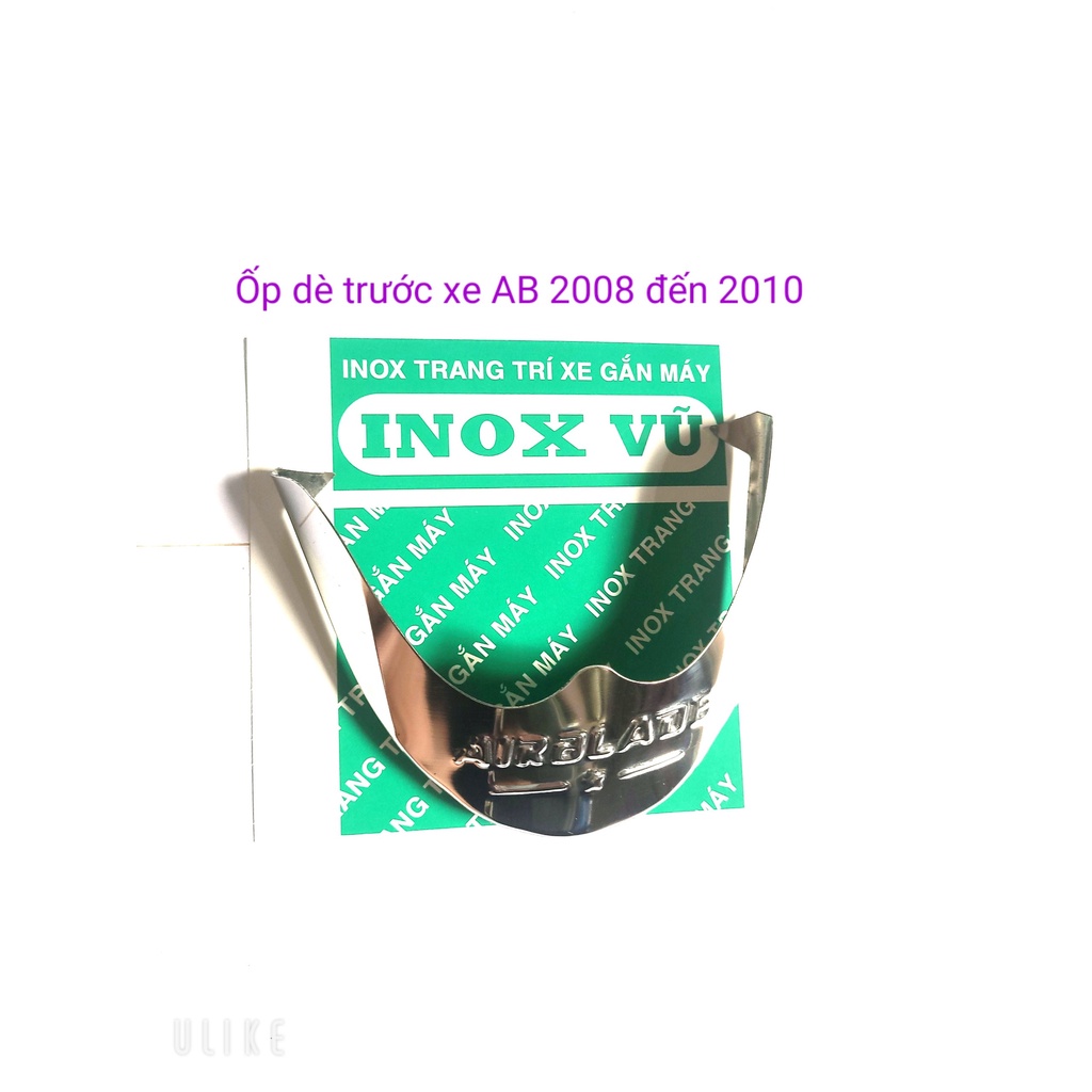 Ốp dè INOX xe Airblade 2008- 2010 + tặng kèm 1 tem logo Titan HONDDA giá 1 cặp tại xưởng INOX Vũ